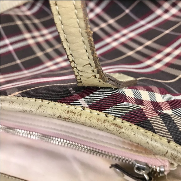 *low start* Burberry blue label canvas check multicolor tote bag - Picture 14 of 17